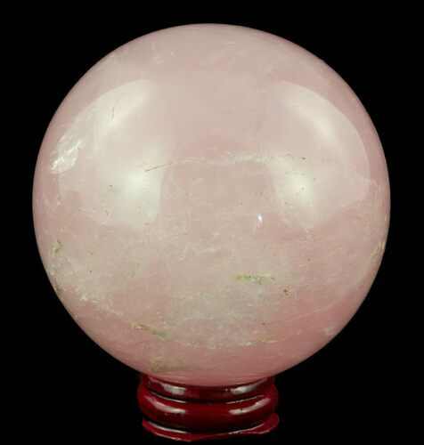 Polished Rose Quartz Sphere - Madagascar #52387